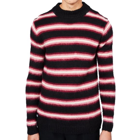 NATIVE YOUTH Other - Native Youth Black Saknam Stripe Print Sweater S